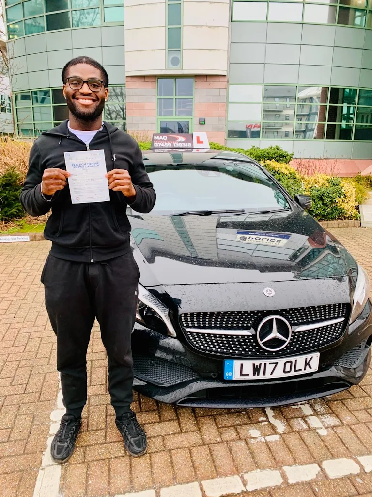 MAQ Driving School pupil First-time pass